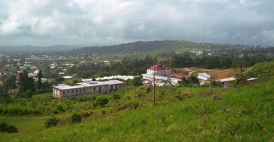 View over the town of Buea